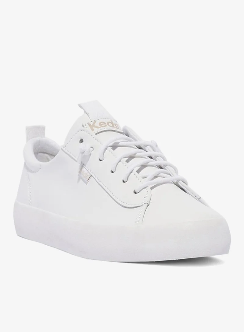 Keds white Keds Women's Kickback Leather Slip On  Casual Sneaker White for Women | Best Price UAE